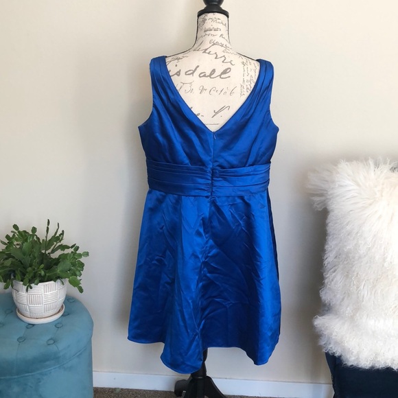 David’s Bridal blue dress size 18 - Picture 3 of 4